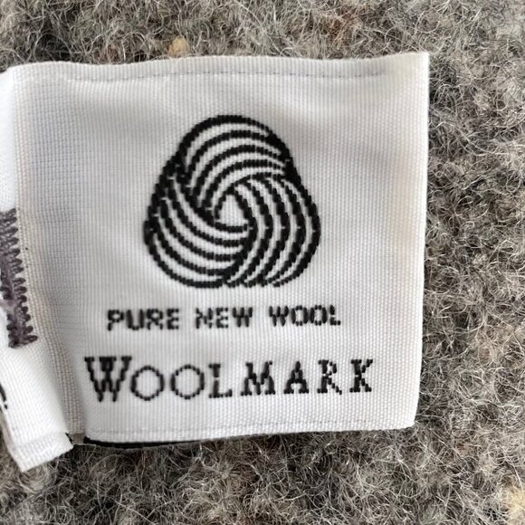 Fisherman Out Of Ireland Pure New Wool Chunky LS Pull Over Sweater Grey Brown M - Picture 8 of 12